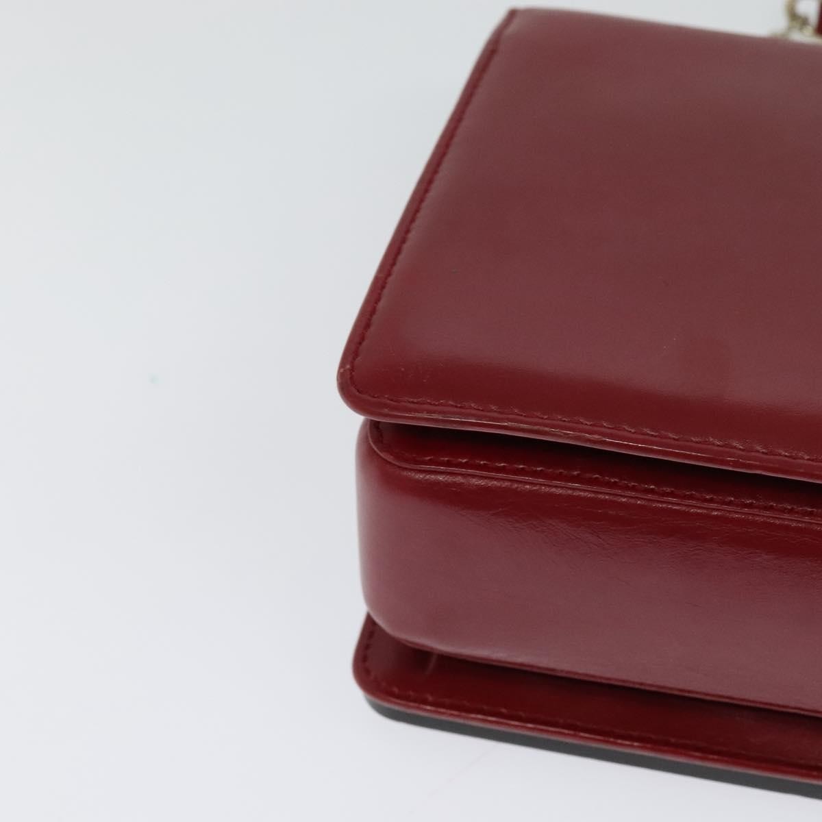 Bvlgari Signature Leather Red Leather Shoulder Bag Bag (Pre-Owned)