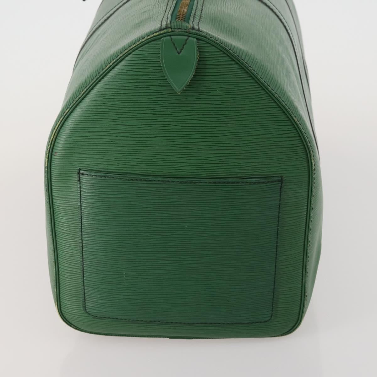 Louis Vuitton Keepall Epi Leather Green Leather Travel Bag Bag (Pre-Owned)