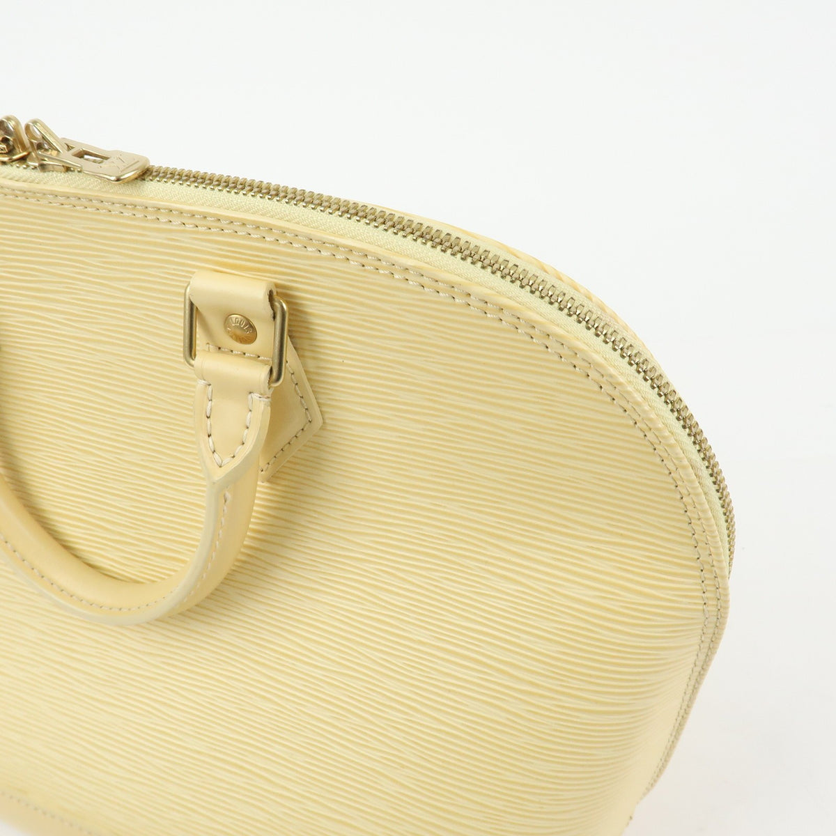 Louis Vuitton Alma Epi Leather Yellow Leather Handbag (Pre-Owned)