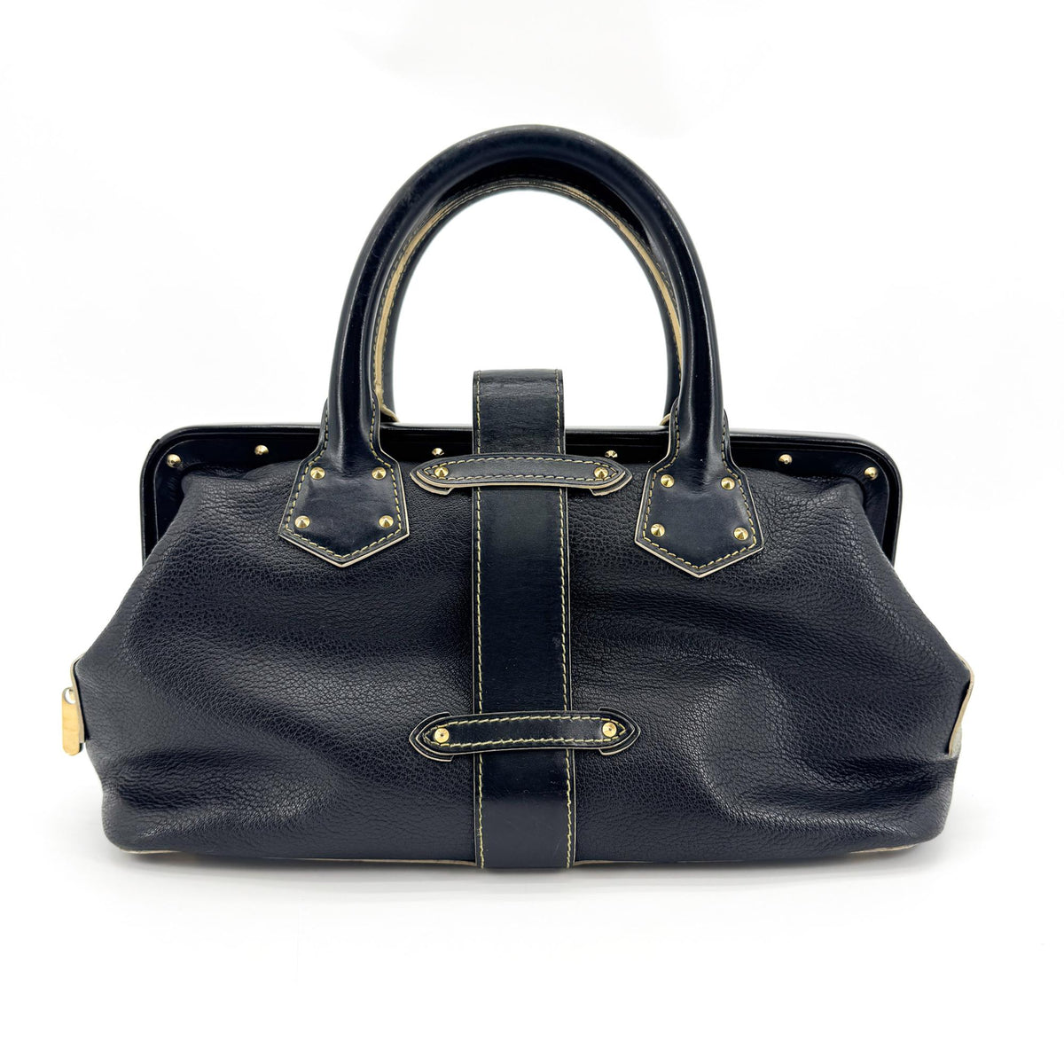 Louis Vuitton Suhali L'ingenieux Leather Black Leather Handbag (Pre-Owned)