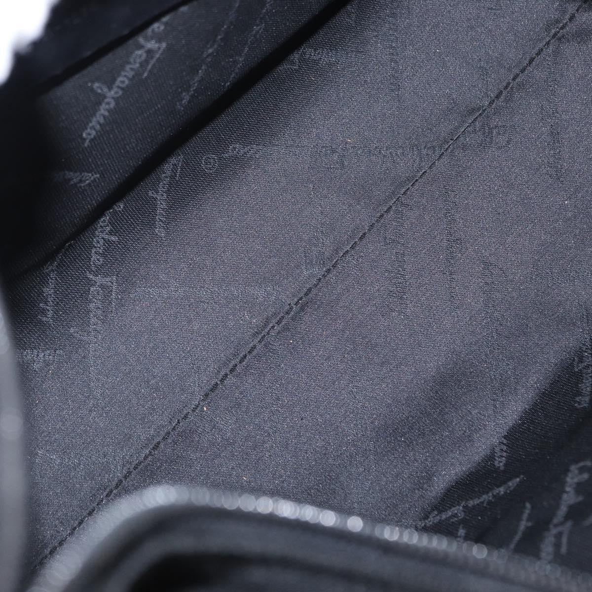 Salvatore Ferragamo Vala Nylon Black Nylon Shoulder Bag Bag (Pre-Owned)