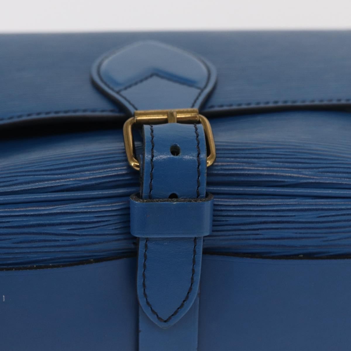 Louis Vuitton Cartouchiere Epi Leather Blue Leather Shoulder Bag Bag (Pre-Owned)