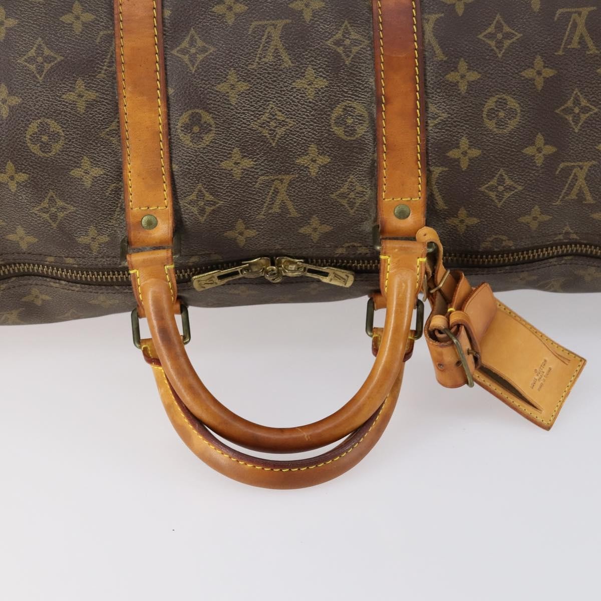 Louis Vuitton Keepall Monogram Canvas Brown Canvas Travel Bag Bag (Pre-Owned)