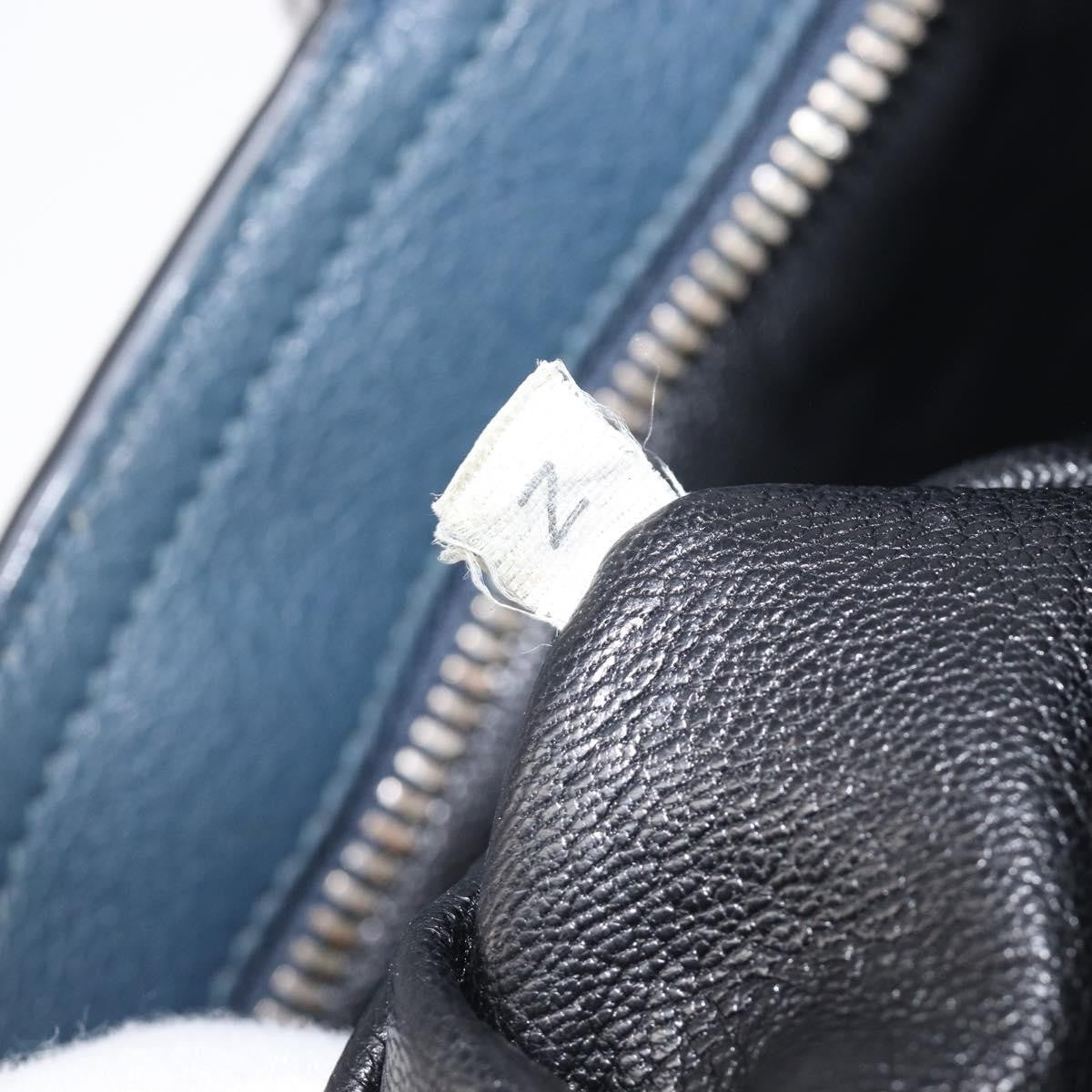 Prada Messenger Saffiano Leather Navy Leather Handbag (Pre-Owned)