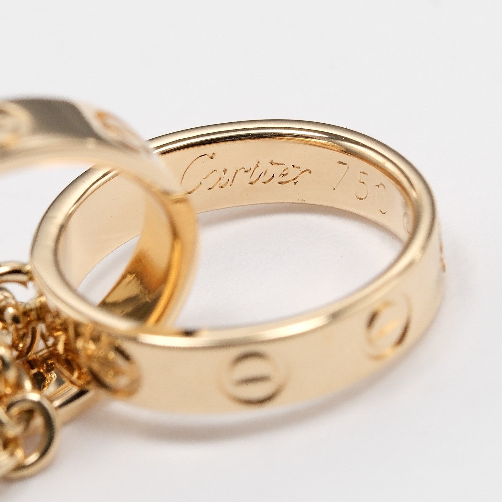 Cartier Love Interlocking 18K Yellow Gold Gold Yellow_Gold Bracelet Jewelry (Pre-Owned)
