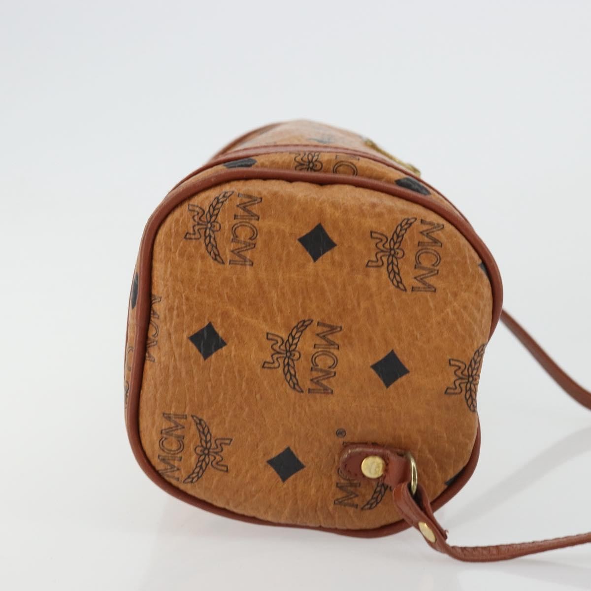 MCM Vintage Vicetos Leather Brown Leather Shoulder Bag Bag (Pre-Owned)