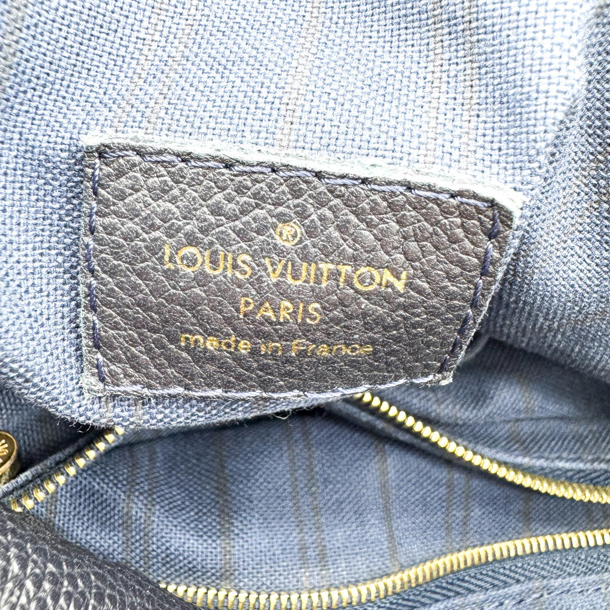 Louis Vuitton Artsy Monogram Empreinte Leather Black Leather Handbag (Pre-Owned)