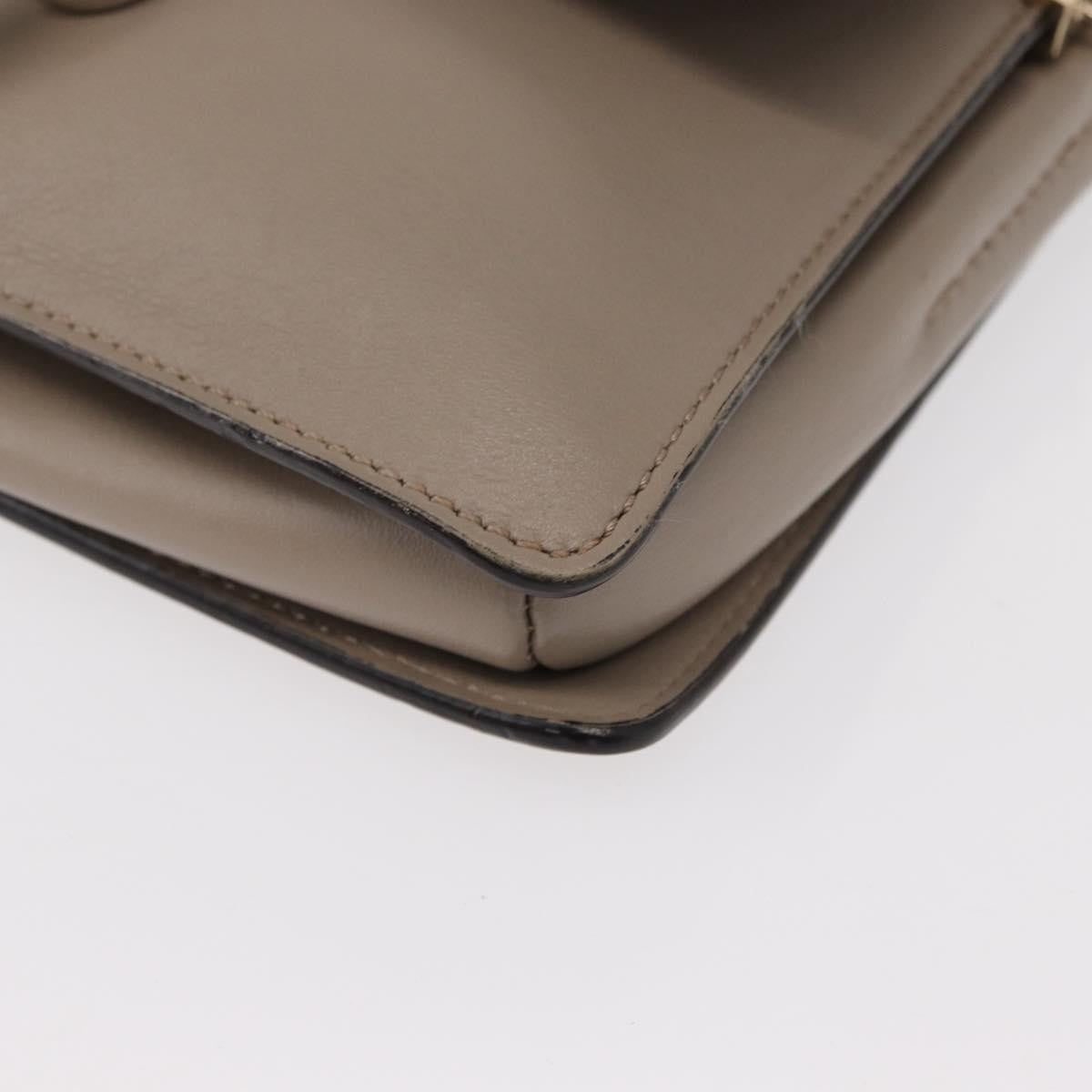 Chloe Faye Leather Beige Suede Shoulder Bag Bag (Pre-Owned)