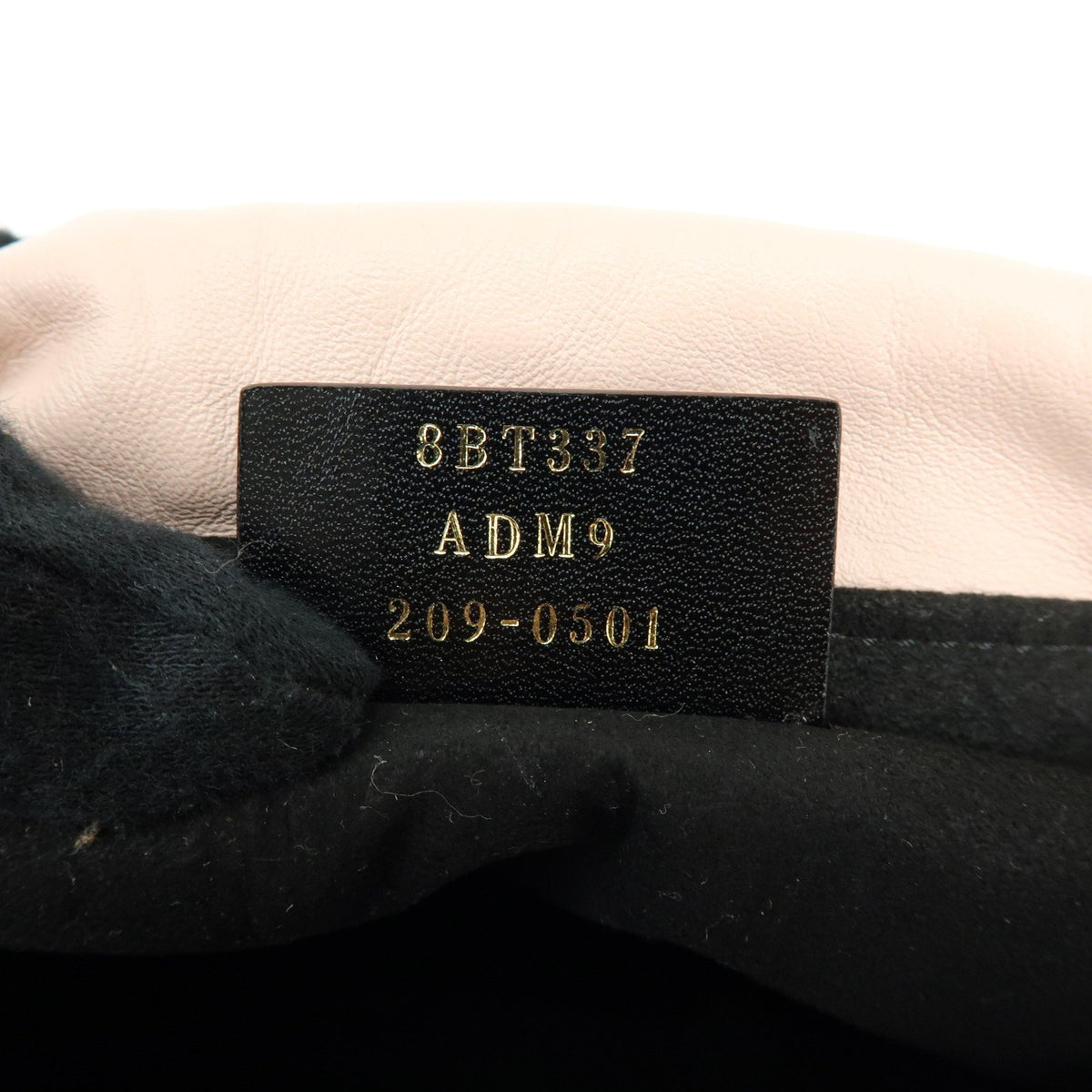Fendi Logo Drawstring Leather Pink Leather Handbag (Pre-Owned)