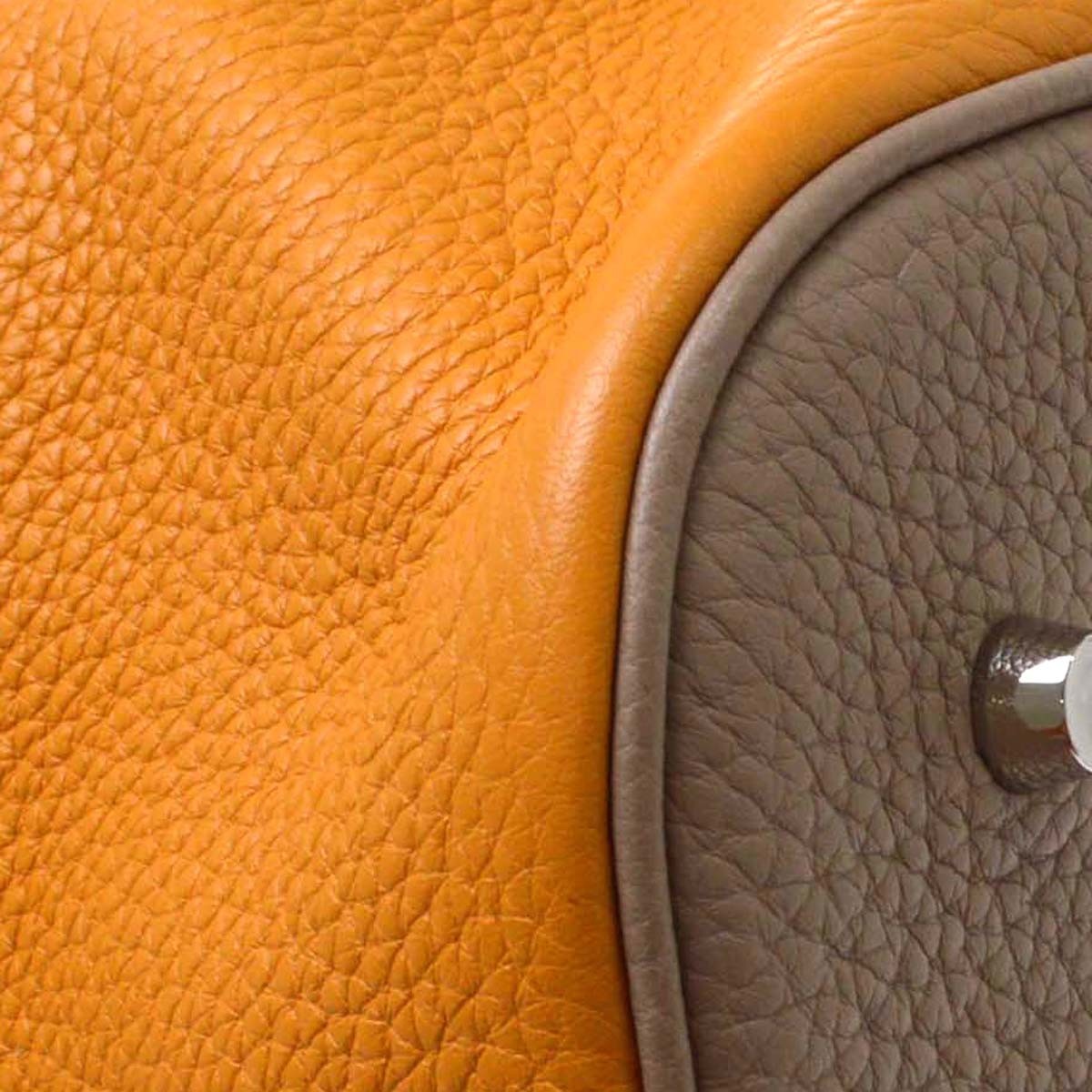 Hermes Picotin Lock Bicolor Clemence Multicolour Leather Handbag (Pre-Owned)