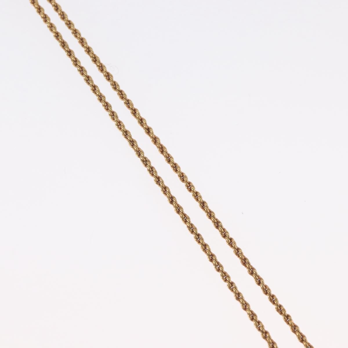 Christian Dior Cd Pendant Gold-Plated Gold Gold_Plated Necklace Jewelry (Pre-Owned)