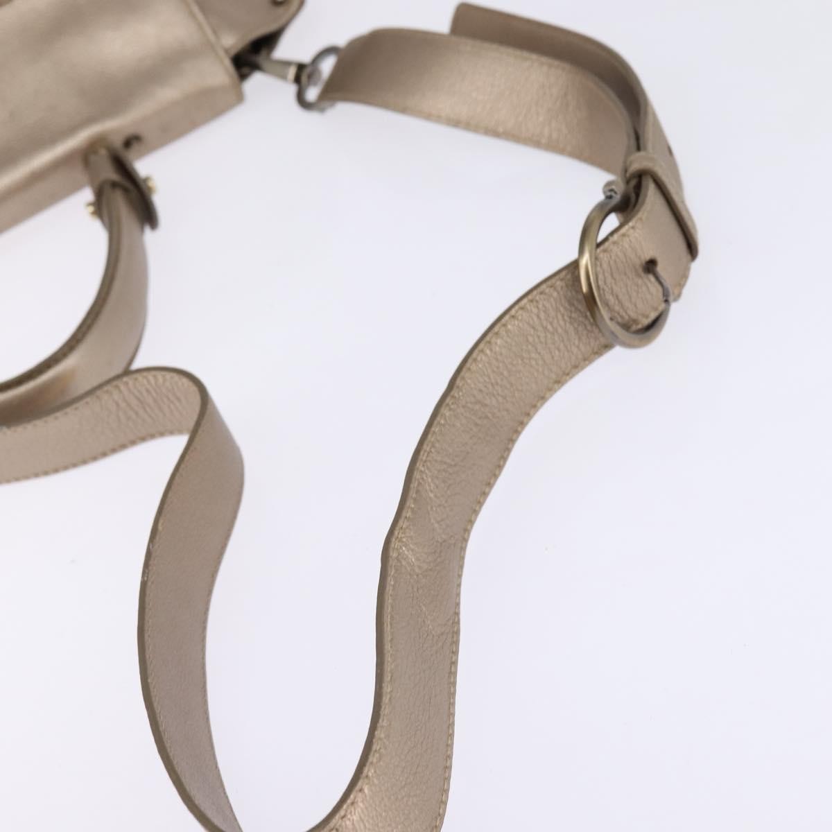Salvatore Ferragamo Sofia Satchel Leather Beige Leather Bag (Pre-Owned)