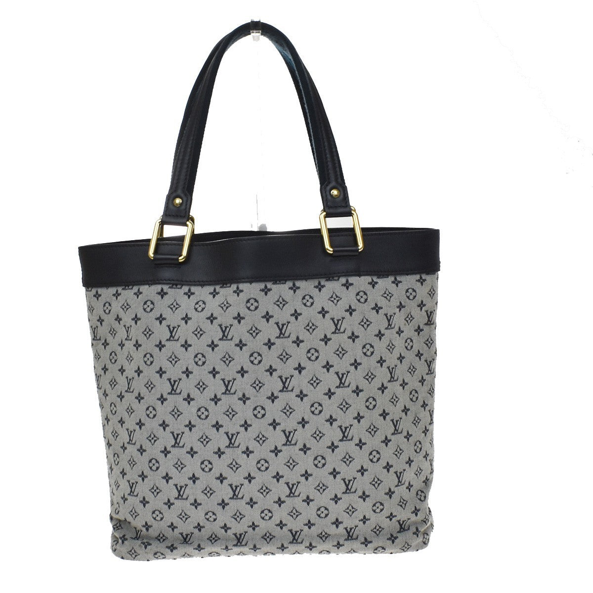 Louis Vuitton Lucille Mini Lin Blue Canvas Handbag (Pre-Owned)