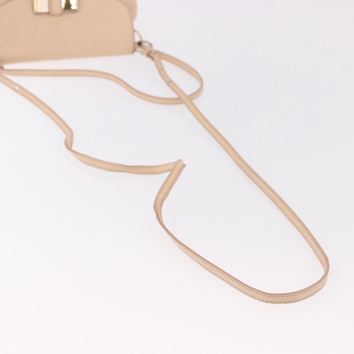 Chloe Lily Leather Beige Leather Shoulder Bag Bag (Pre-Owned)
