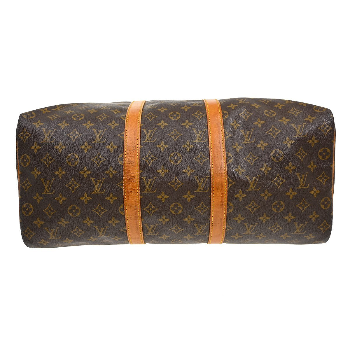 Louis Vuitton Keepall Monogram Brown Canvas Travel Bag Bag (Pre-Owned)