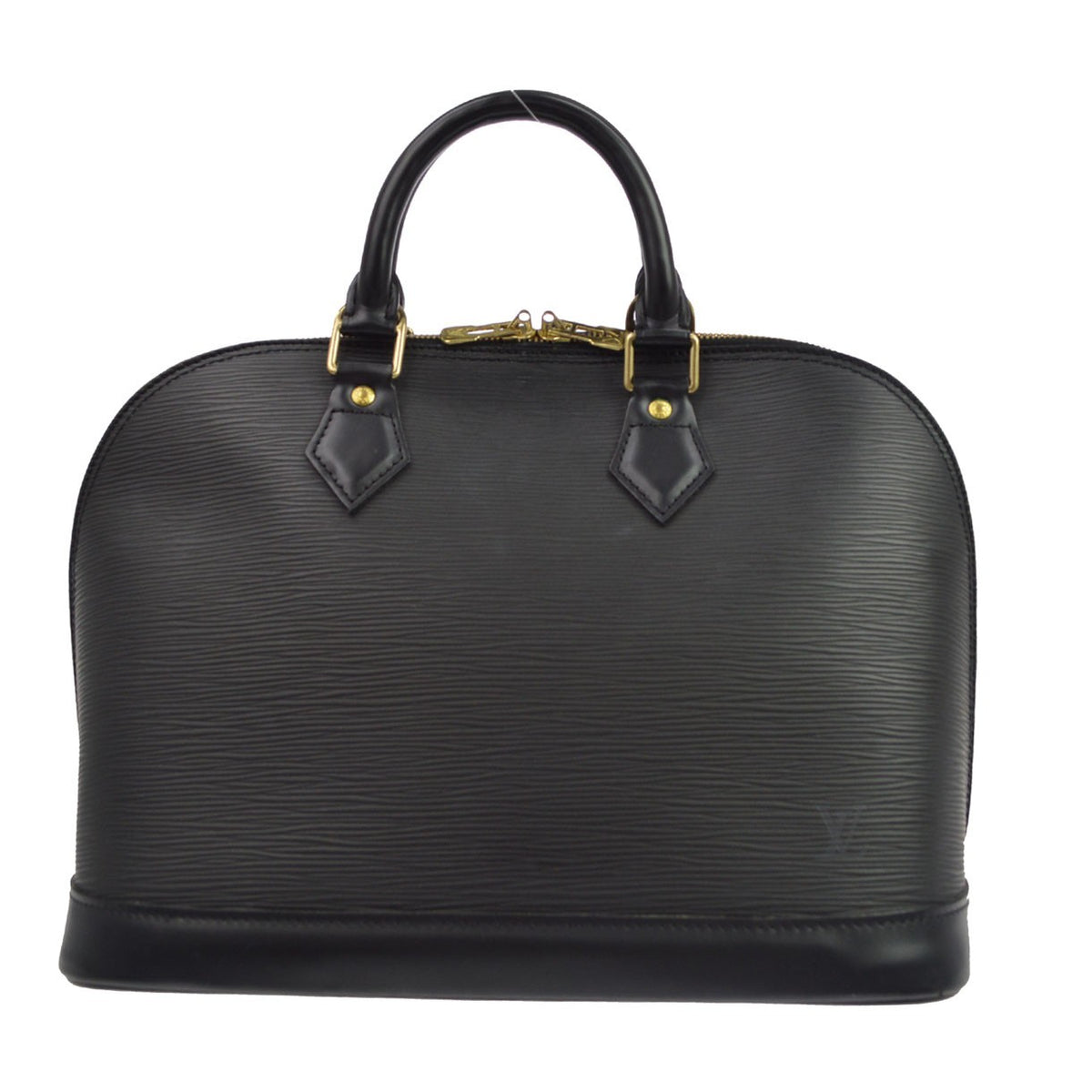 Louis Vuitton Alma Epi Leather Black Leather Handbag (Pre-Owned)