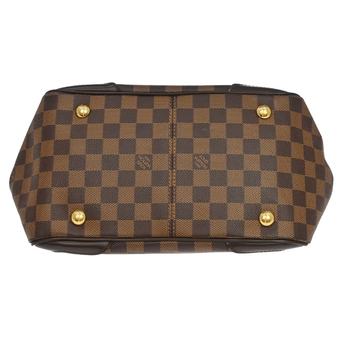 Louis Vuitton Verona Damier Ebene Brown Canvas Tote Bag Bag (Pre-Owned)