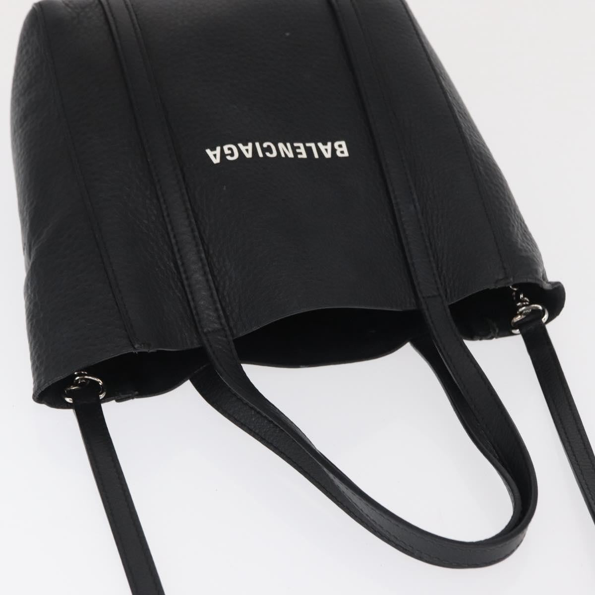 Balenciaga Everyday Leather Black Leather Tote Bag Bag (Pre-Owned)