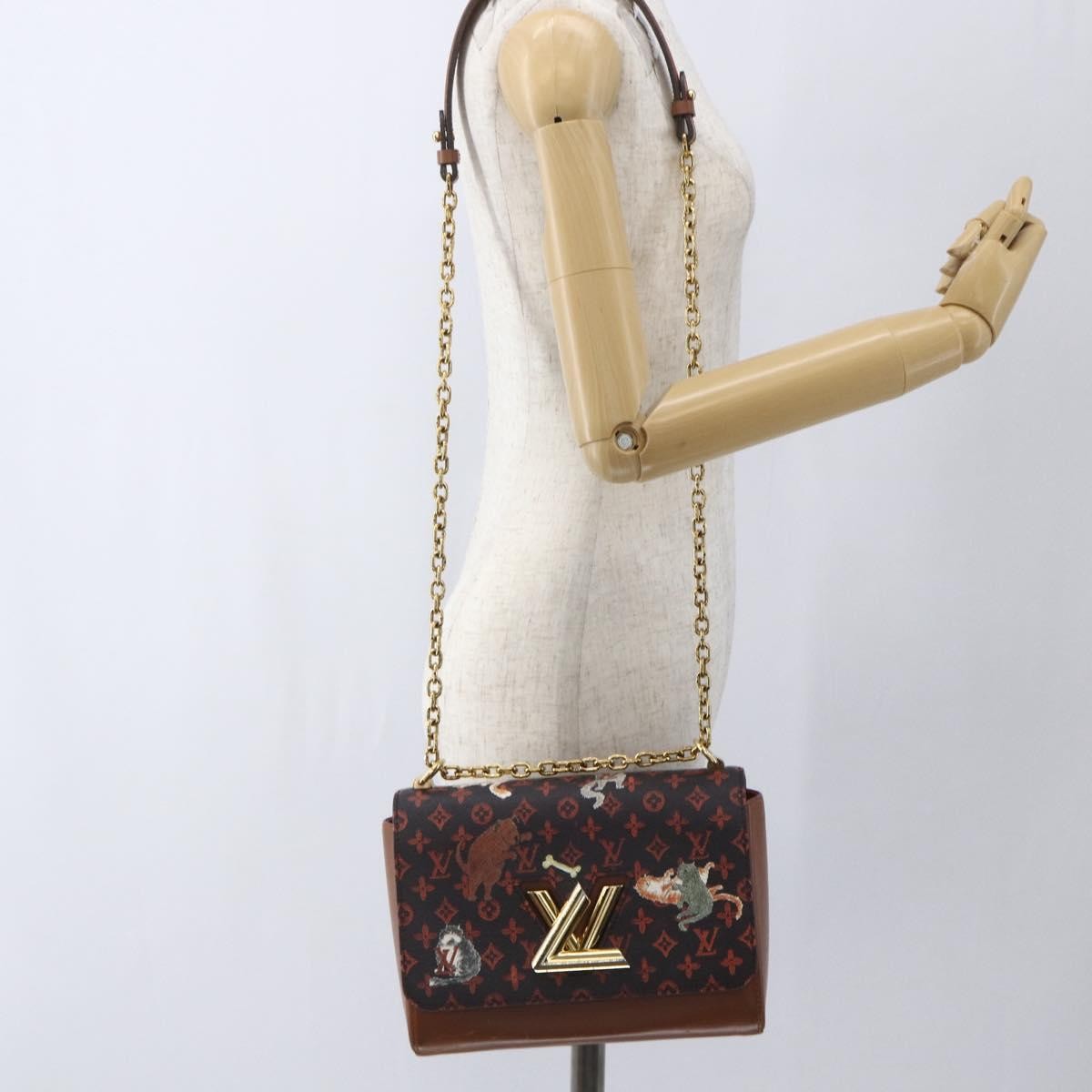 Louis Vuitton Twist Limited Edition Grace Coddington Catogram Canvas Brown Canvas Shoulder Bag Bag (Pre-Owned)