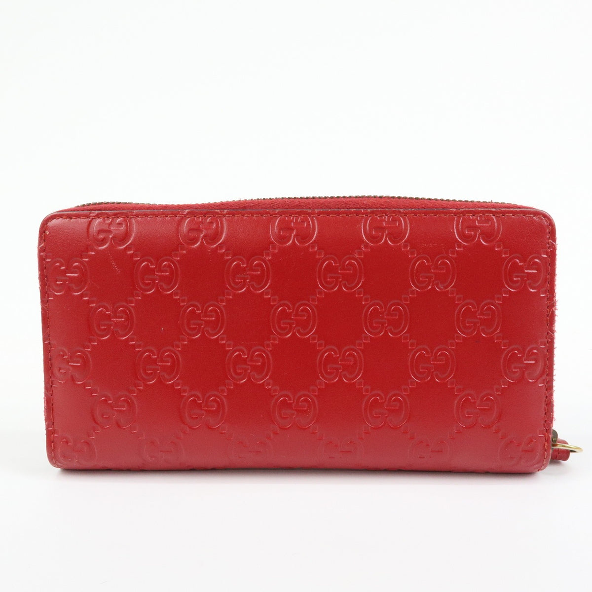 Gucci Cherries Wallet On Chain Guccissima Leather Red Leather Crossbody Bag Bag (Pre-Owned)