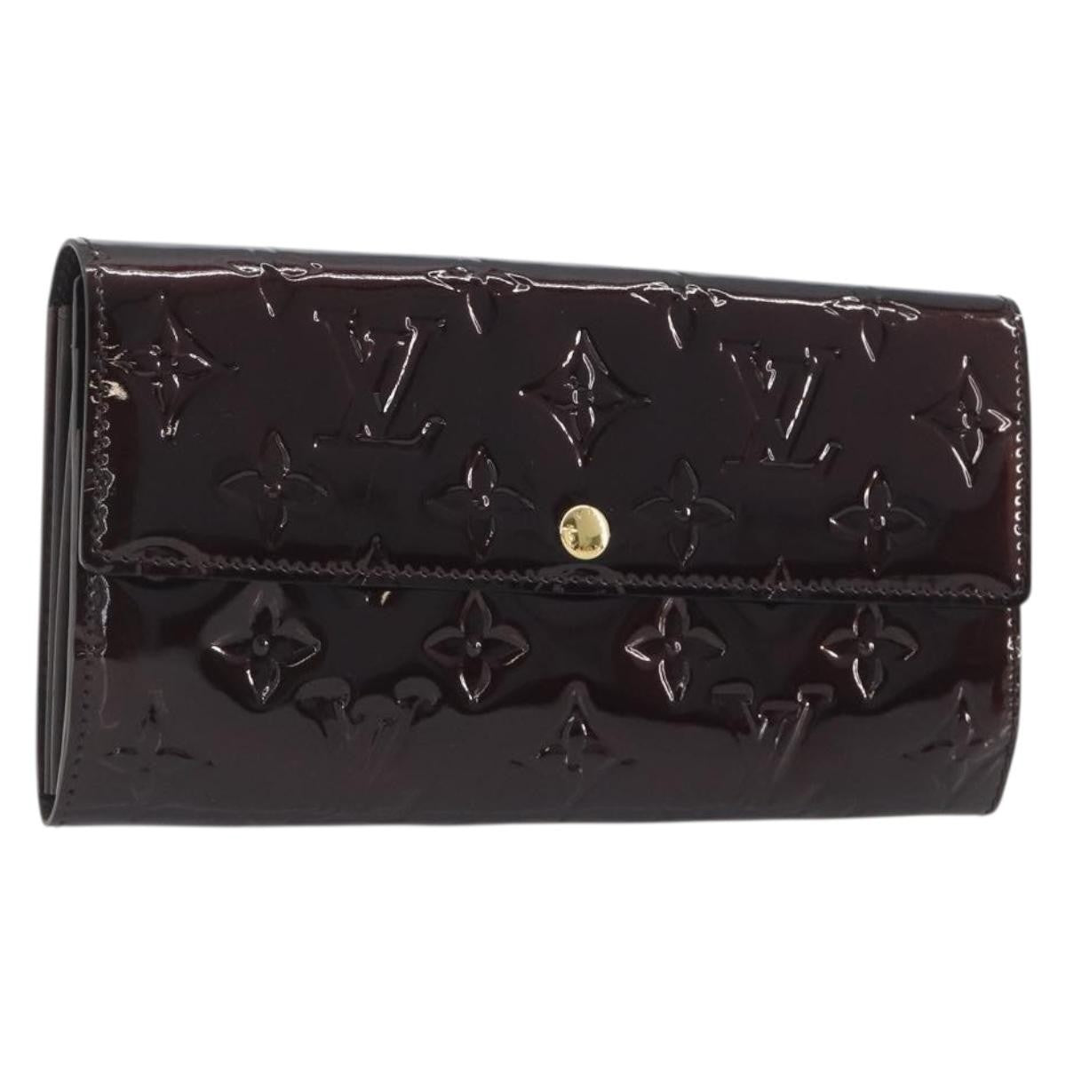 Louis Vuitton Sarah Monogram Vernis Burgundy Patent_Leather Clutche & Pouche Bag (Pre-Owned)