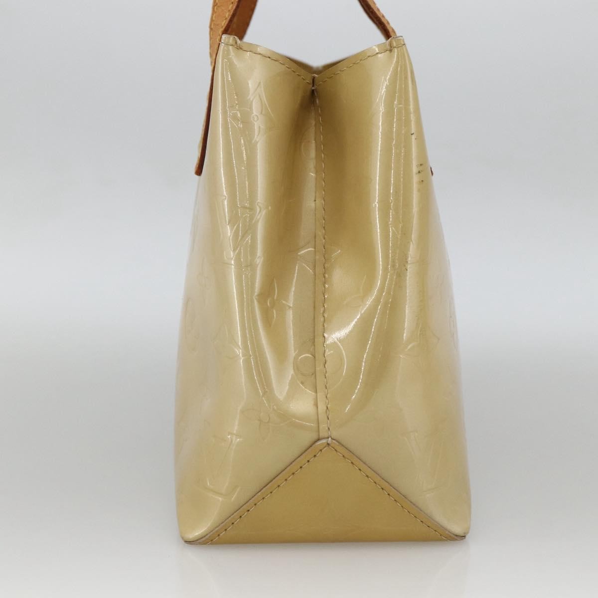 Louis Vuitton Reade Monogram Vernis Beige Patent_Leather Handbag (Pre-Owned)