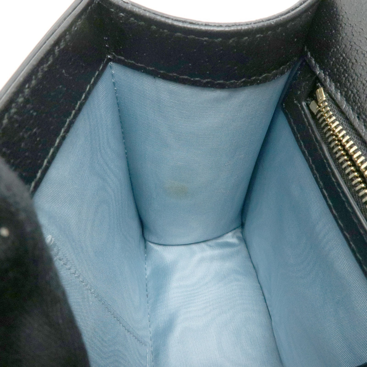 Gucci Sylvie Printed Leather Black Leather Shoulder Bag Bag (Pre-Owned)