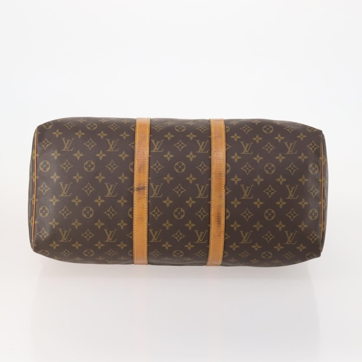 Louis Vuitton Keepall Monogram Canvas Brown Canvas Travel Bag Bag (Pre-Owned)