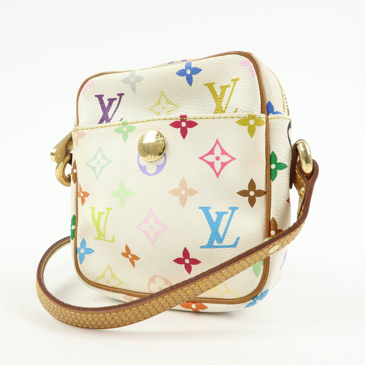 Louis Vuitton Rift Monogram Multicolor White Canvas Handbag (Pre-Owned)
