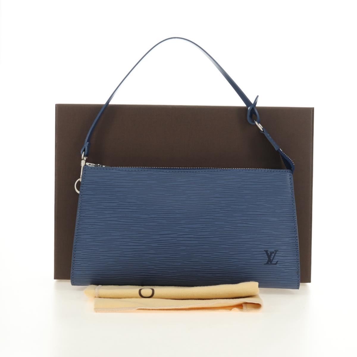Louis Vuitton Pochette Accessoires Nm Epi Leather Blue Leather Clutche & Pouche Bag (Pre-Owned)