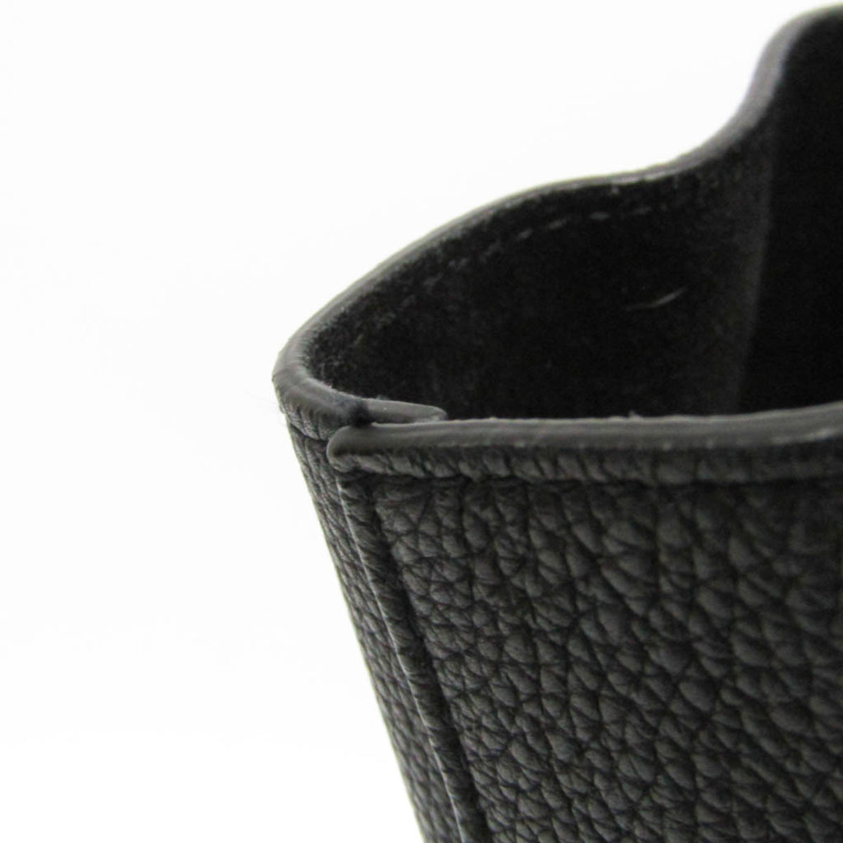 Bottega Veneta Basket Leather Black Leather Tote Bag Bag (Pre-Owned)