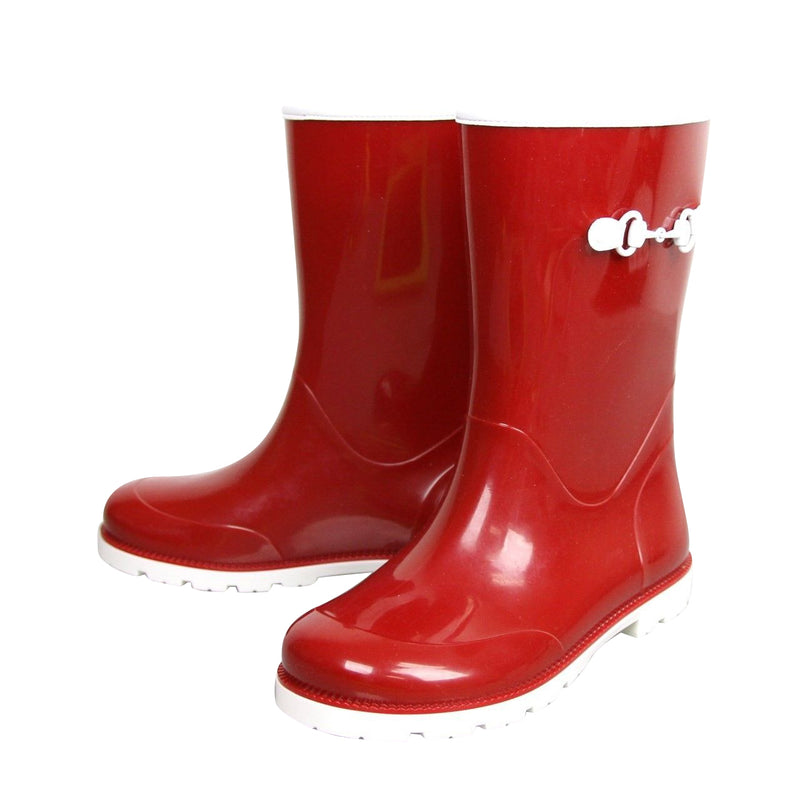 Gucci Kids Rain Boot With Horsebit