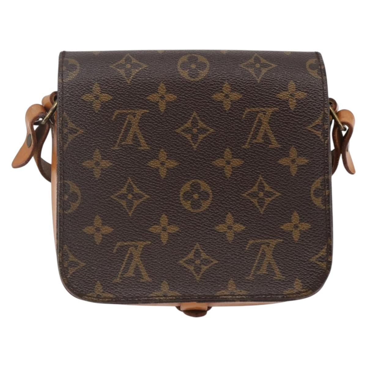 Louis Vuitton Cartouchiere Monogram Canvas Brown Canvas Shoulder Bag Bag (Pre-Owned)