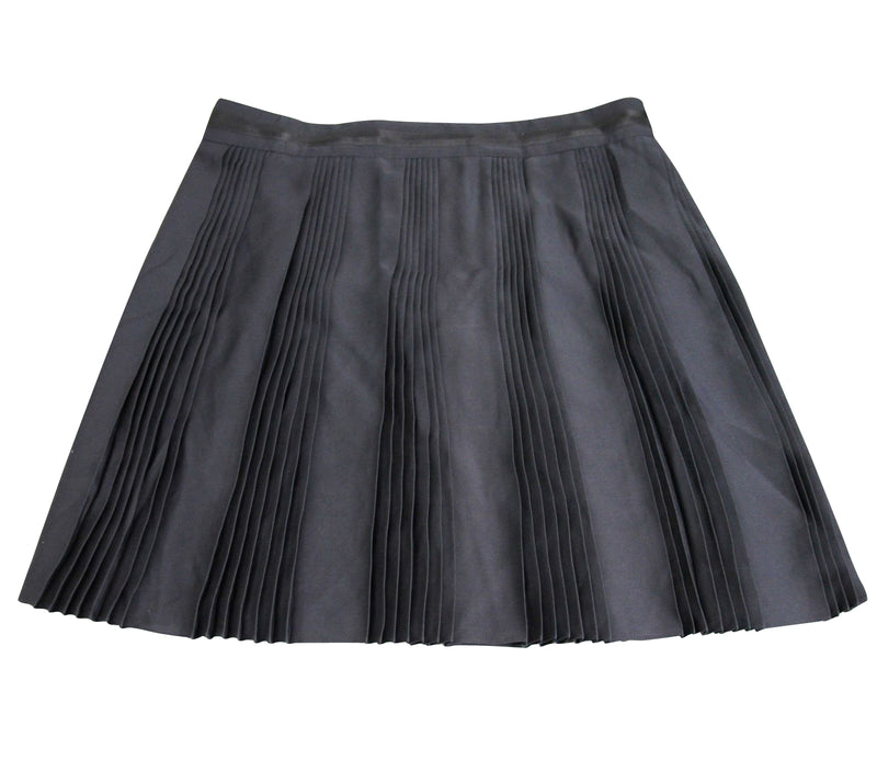 Gucci Women's Black Silk Elastane Runway Pleated Skirt