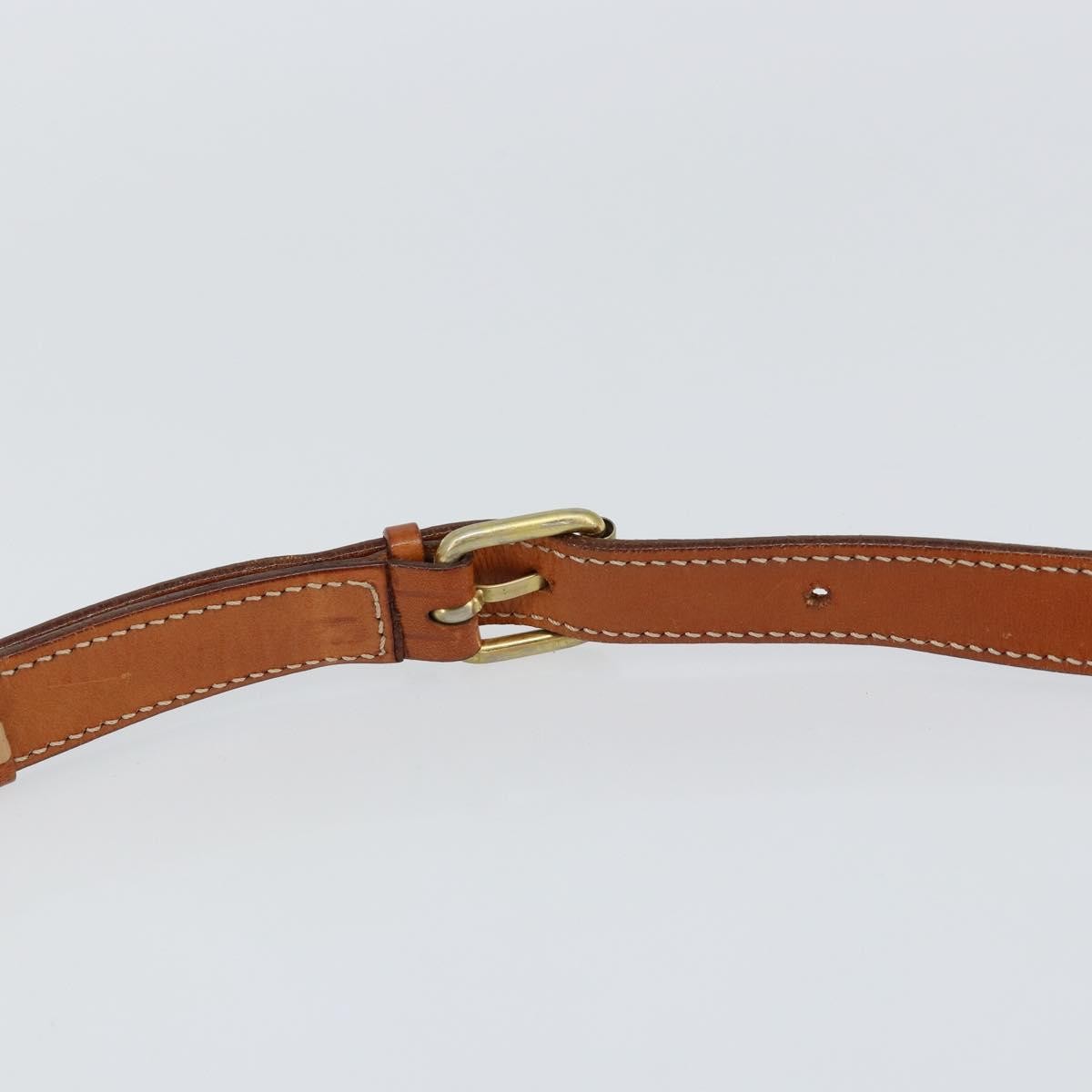 Celine Vintage Macadam Canvas And Leather Brown Canvas Shoulder Bag Bag (Pre-Owned)