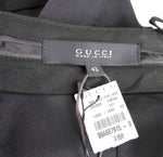 Gucci Women's Pencil Black Polyester Cotton Skirt With Horsebit Detail (42)