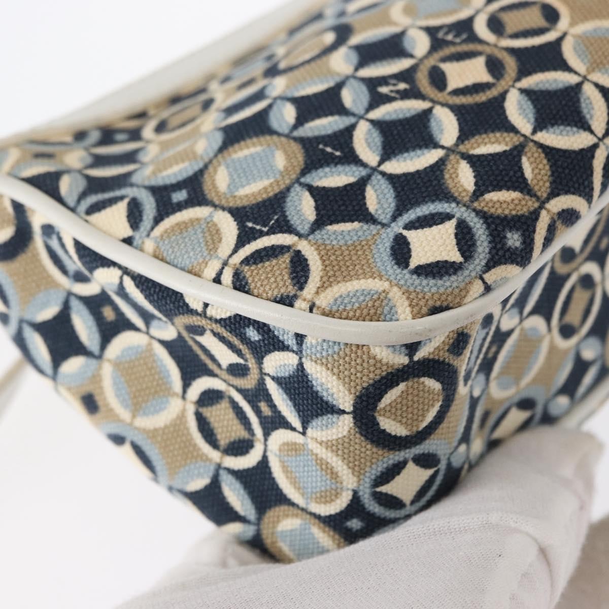 Celine Vintage Pochette Canvas Navy Canvas Clutche & Pouche Bag (Pre-Owned)