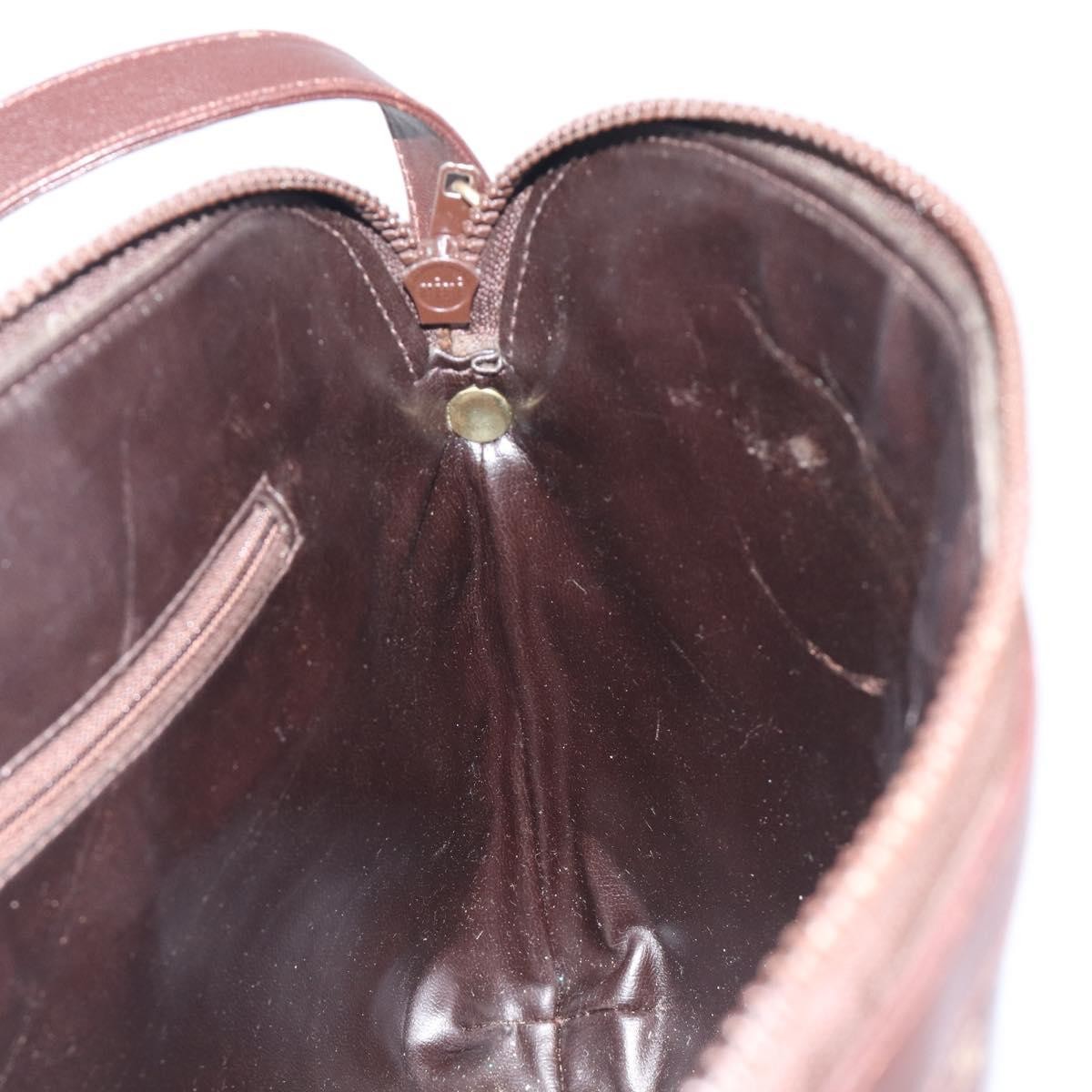 Celine Macadam Shoulder Canvas Brown Canvas Crossbody Bag Bag (Pre-Owned)