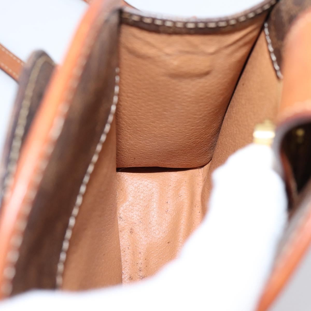 Celine Macadam Shoulder Canvas Brown Canvas Crossbody Bag Bag (Pre-Owned)