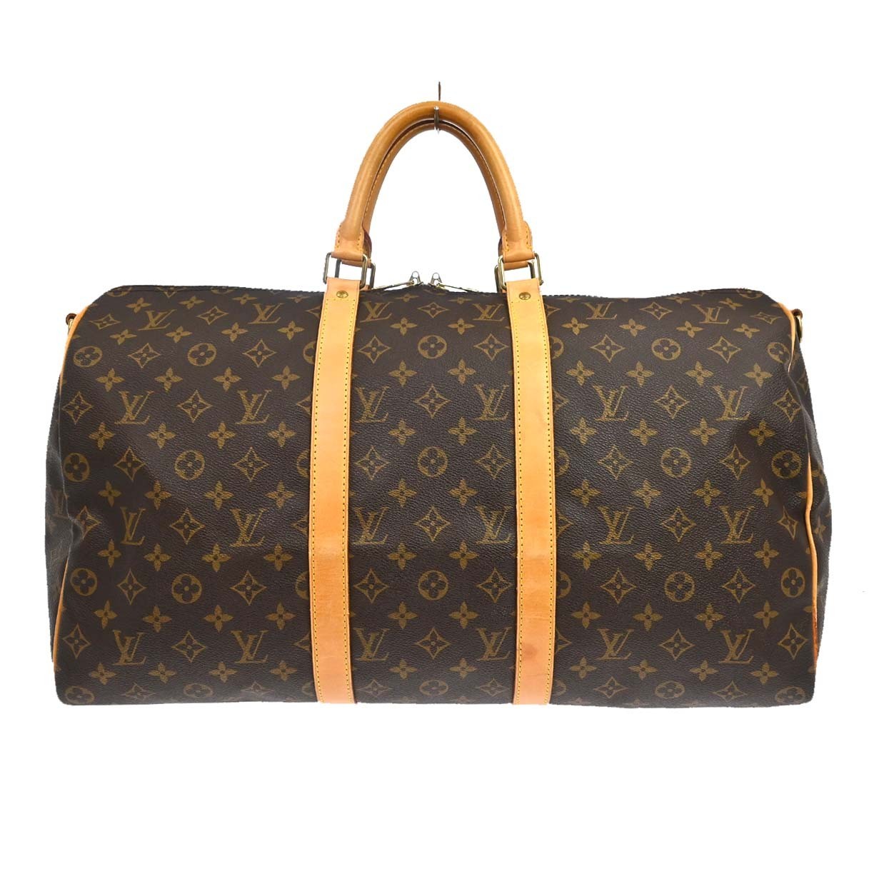 Louis Vuitton Keepall Bandouliere Monogram Canvas Brown Canvas Travel Bag Bag (Pre-Owned)