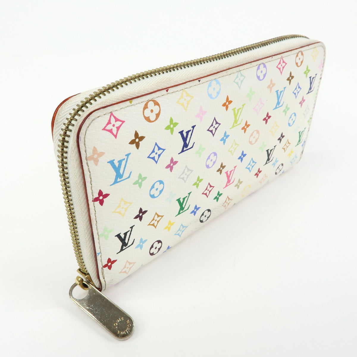 Louis Vuitton Zippy Monogram Multicolor White Canvas Wallets Accessory (Pre-Owned)
