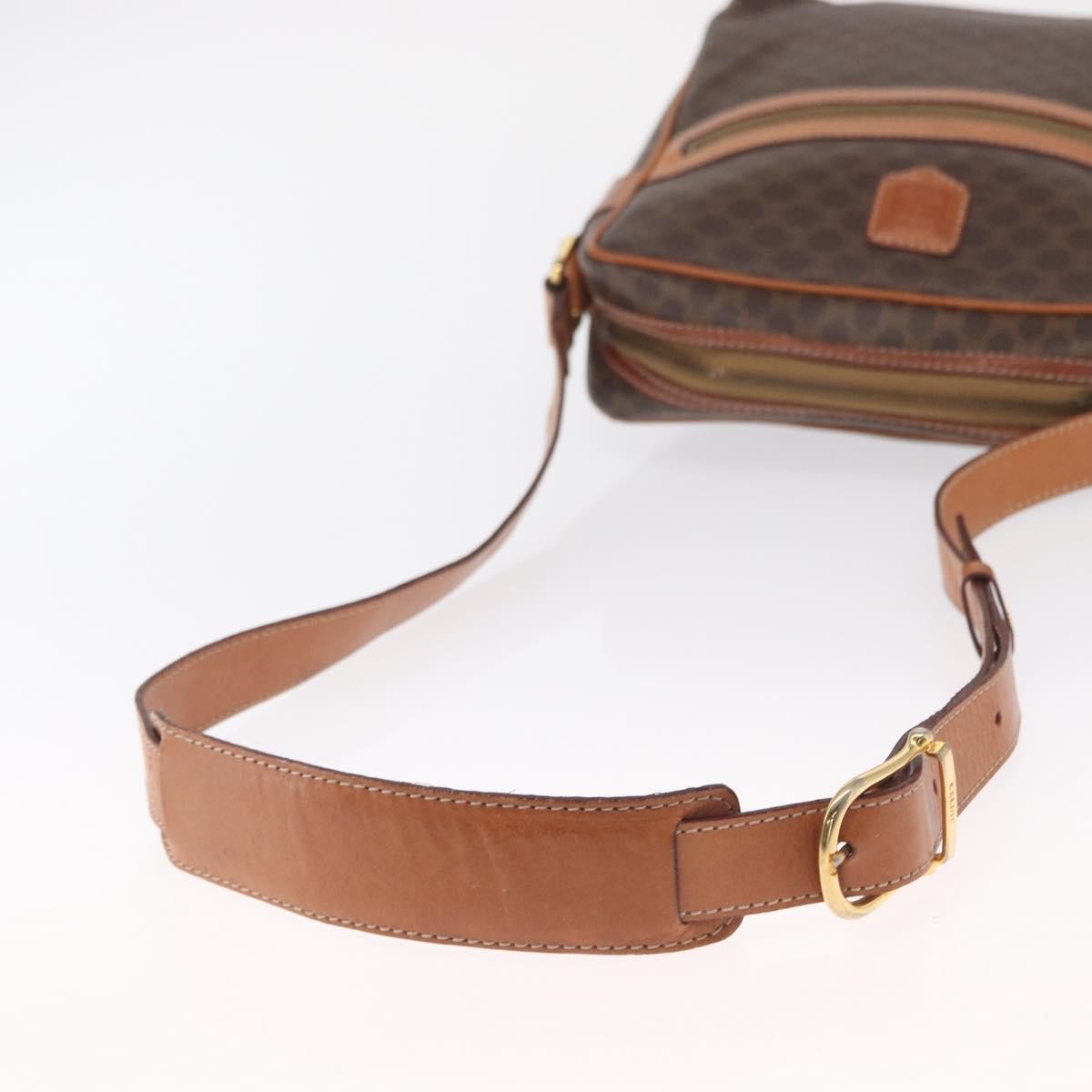 Celine Vintage Macadam Canvas And Leather Brown Pvc Shoulder Bag Bag (Pre-Owned)