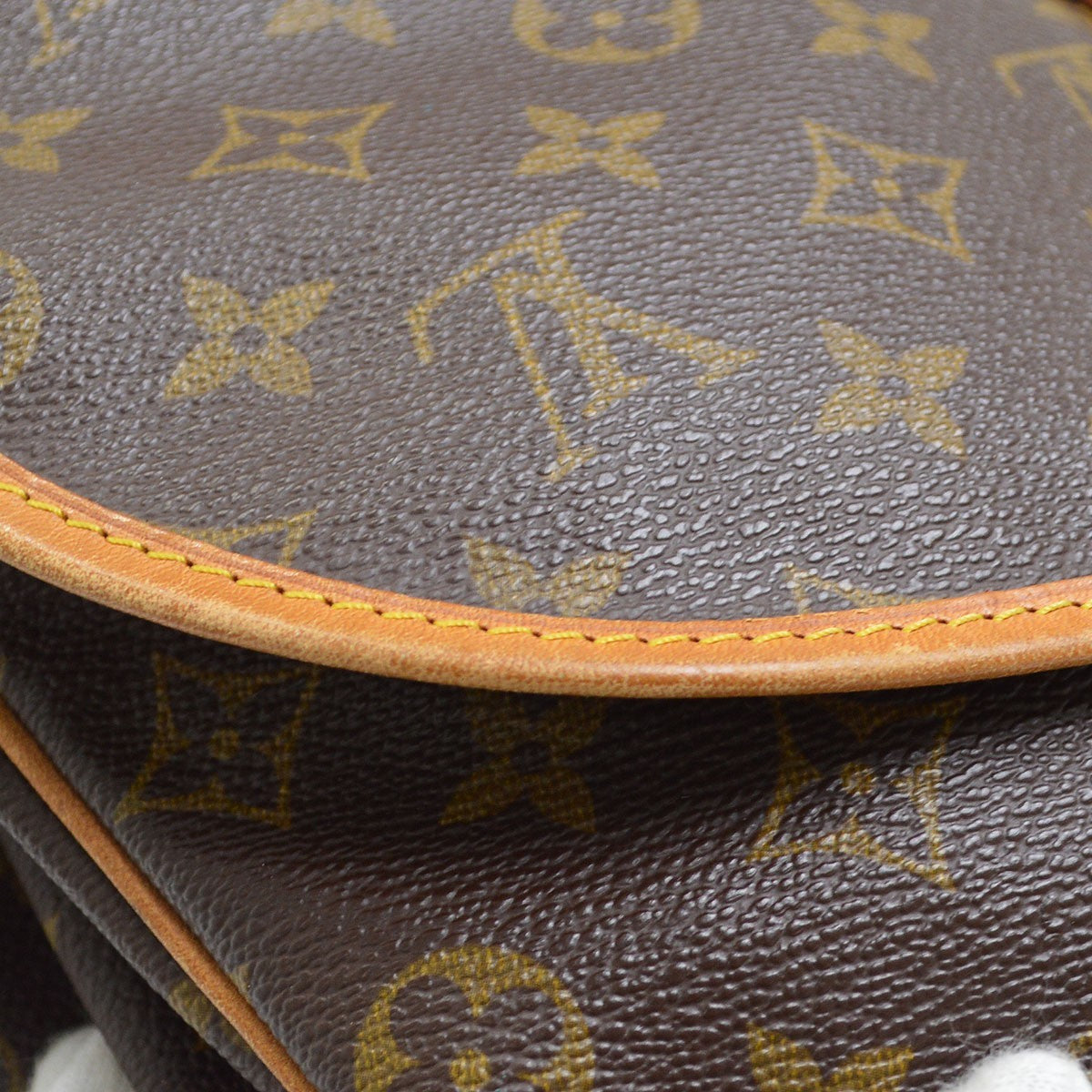 Louis Vuitton Saumur Monogram Canvas Brown Canvas Shoulder Bag Bag (Pre-Owned)