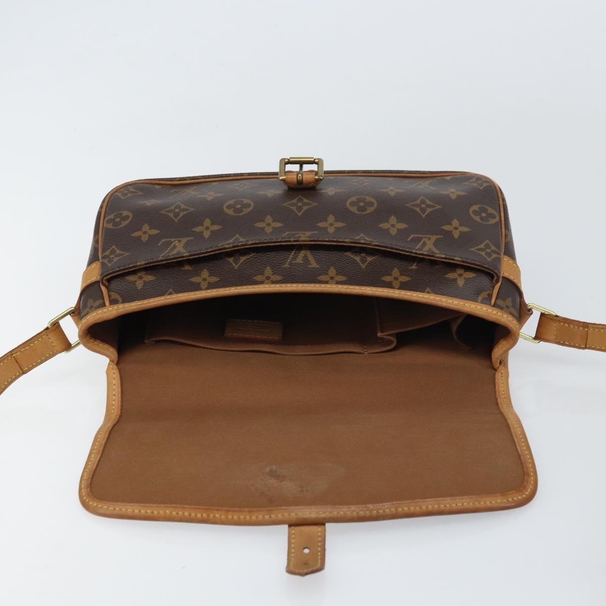 Louis Vuitton Sologne Monogram Canvas Brown Canvas Shoulder Bag Bag (Pre-Owned)