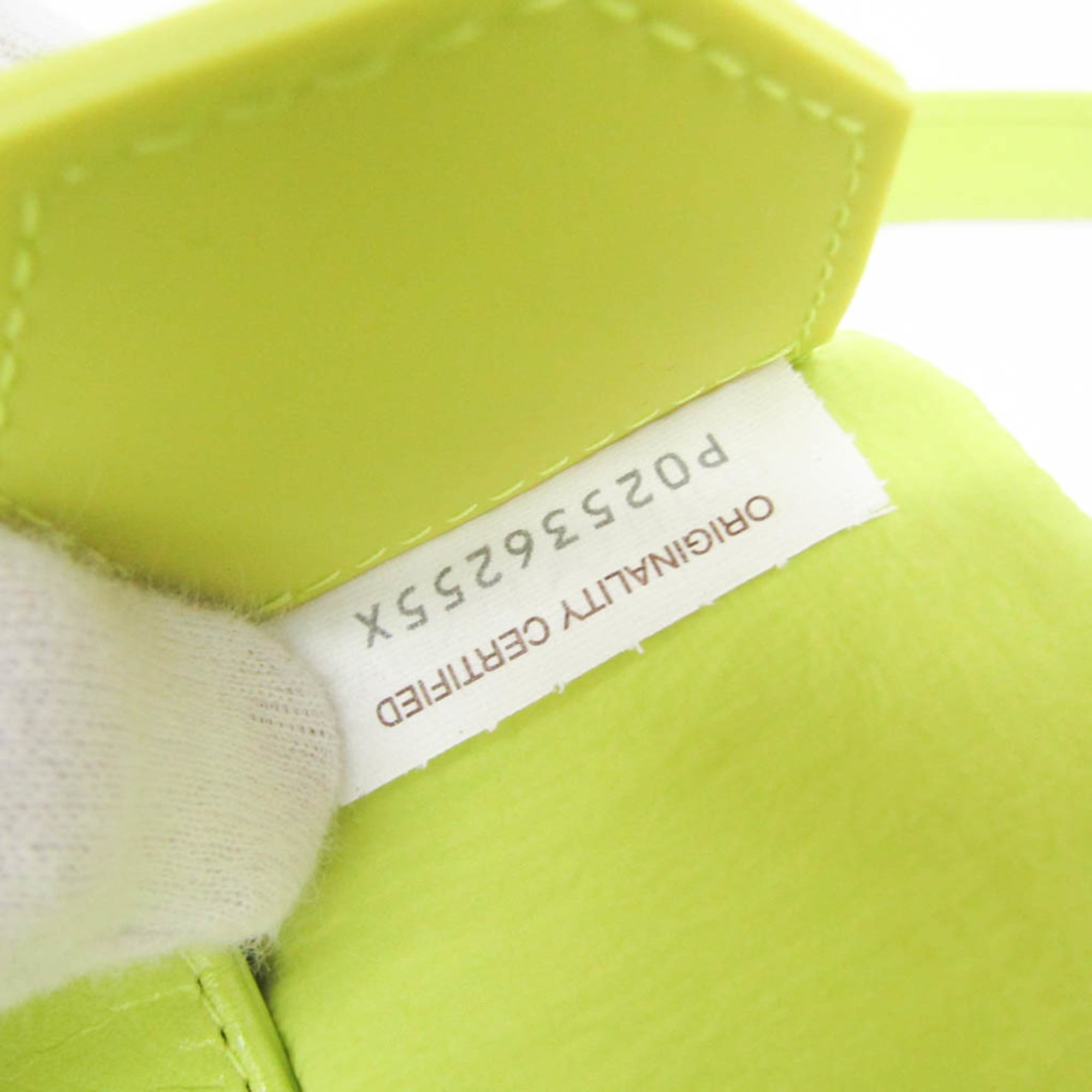 Bottega Veneta Cassette Leather Green Leather Clutche & Pouche Bag (Pre-Owned)