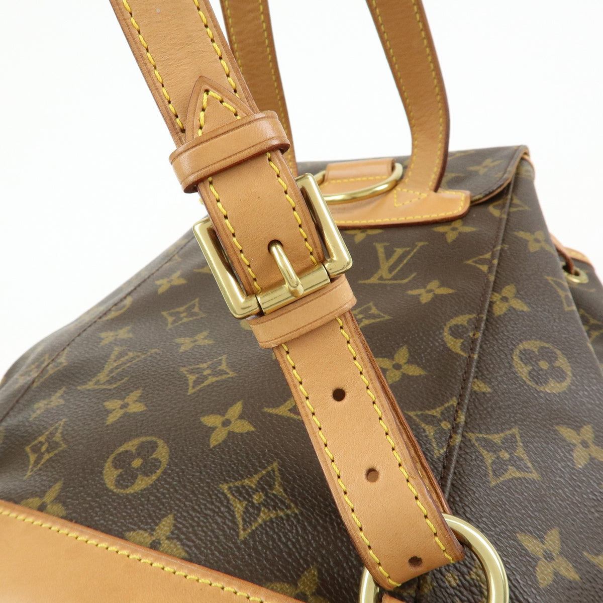 Louis Vuitton Vintage Montsouris Monogram Canvas Brown Canvas Backpack Bag (Pre-Owned)