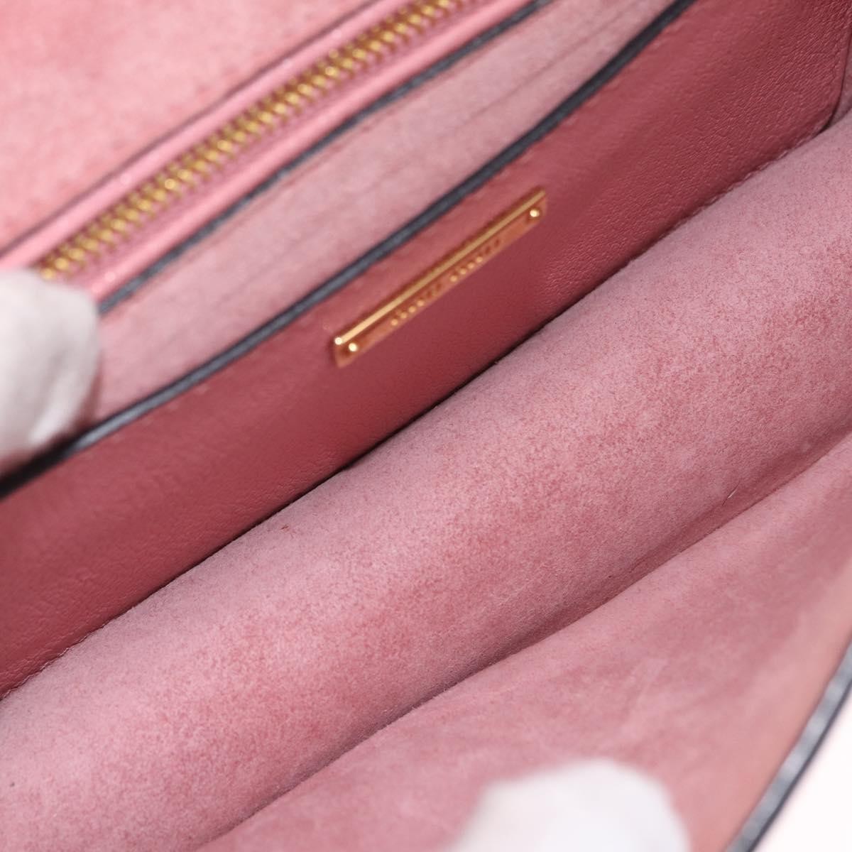 Miu Miu Madras Crystal Flap Leather Pink Leather Crossbody Bag Bag (Pre-Owned)