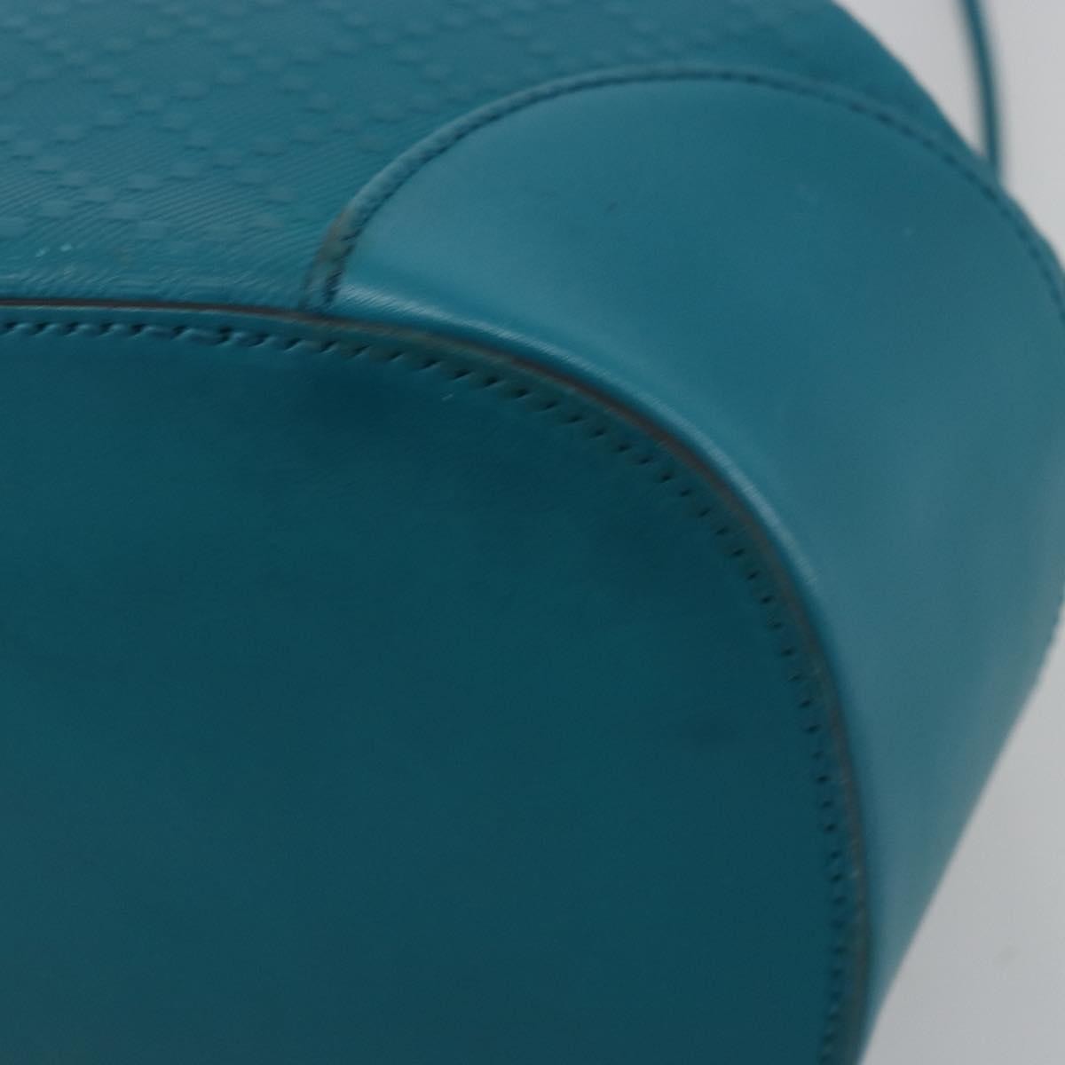 Gucci Bright Bucket Diamante Leather Blue Leather Shoulder Bag Bag (Pre-Owned)