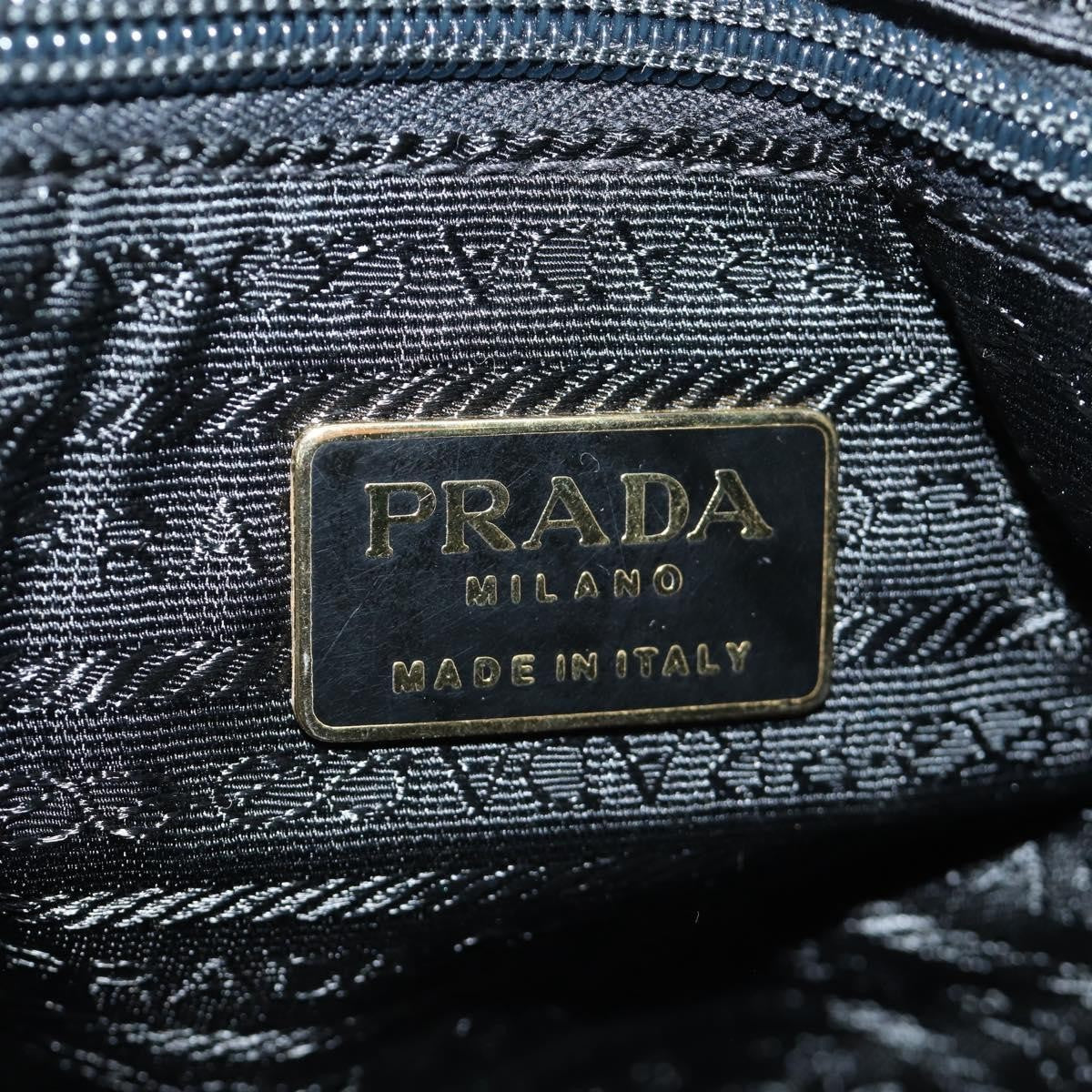 Prada Re-Edition 1995 Chain Tote Quilted Re-Nylon Black Nylon Shoulder Bag Bag (Pre-Owned)