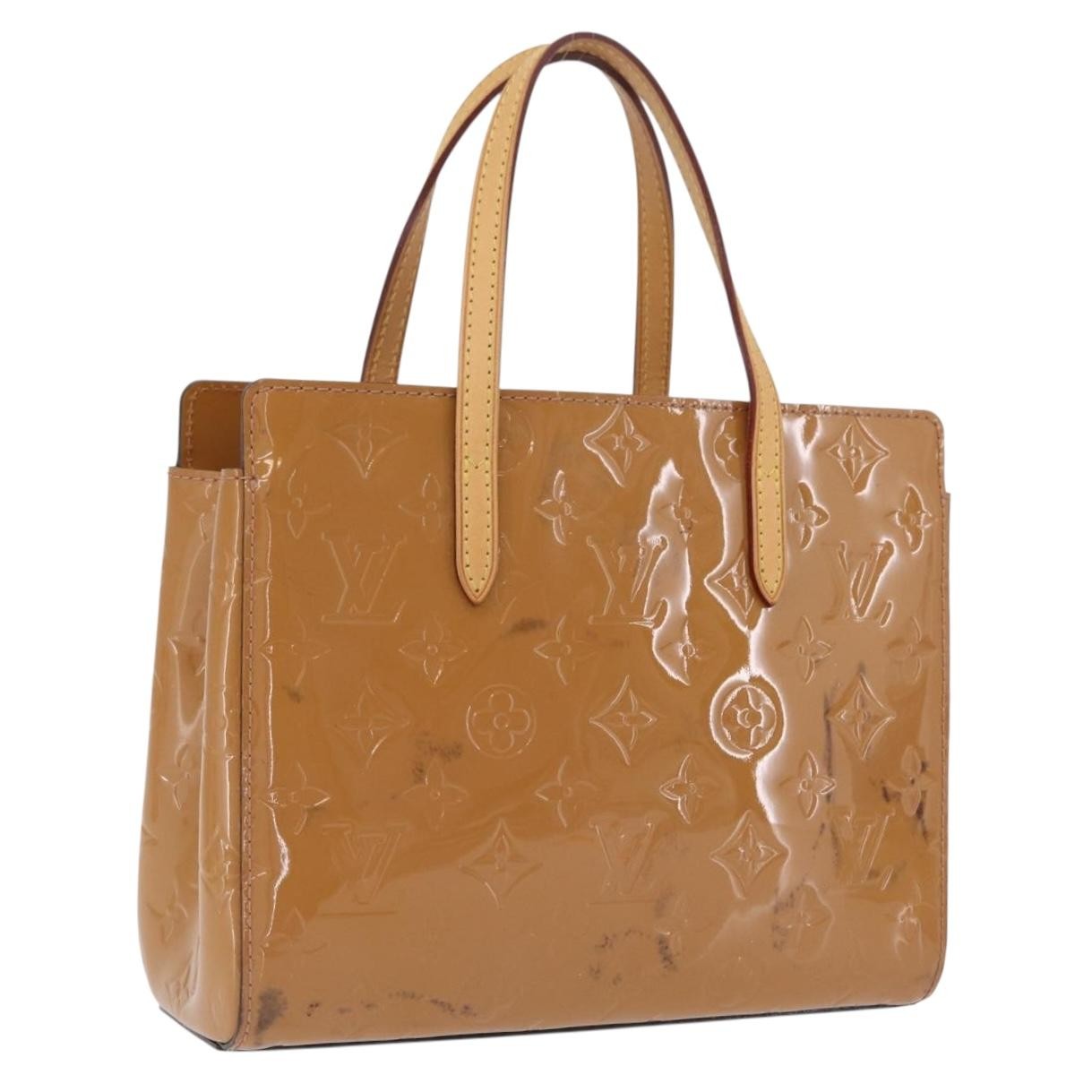 Louis Vuitton Catalina Monogram Vernis Brown Patent_Leather Handbag (Pre-Owned)